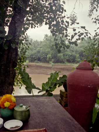 Breakfast On The Mekong, Laos by Eloise Patrick Pricing Limited Edition Print image