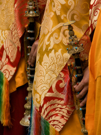 Tibetan Monks, Detail, Sand Mandala Ceremony Santa Barbara by Eloise Patrick Pricing Limited Edition Print image