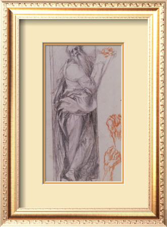 Study For The Figure Of St. John The Evangelist by Jacopo Da Carucci Pontormo Pricing Limited Edition Print image