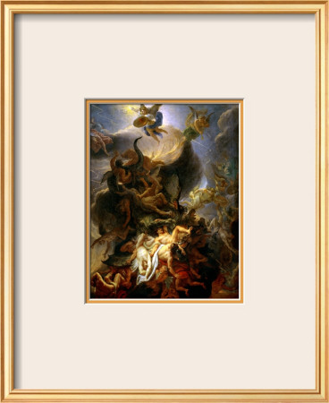 Fall Of The Rebel Angels, Project For A Ceiling In The Chateau Of Versailles by Charles Le Brun Pricing Limited Edition Print image