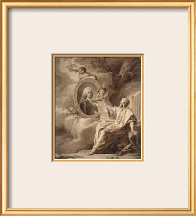 Allegorie A Jean-Federic Phelippeaux, Comte De Maurepas (1701-1781) by Nicolas Guy Brenet Pricing Limited Edition Print image