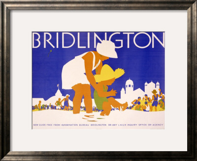 Lner, Bridlington Beach by Tom Purvis Pricing Limited Edition Print image