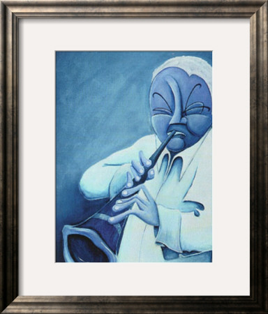 Blue Jazzman Iv by Patrick Daughton Pricing Limited Edition Print image