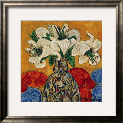 Lilies In Vase by Sarah Van Beckum Pricing Limited Edition Print image