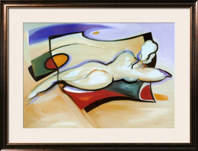 Nude On Beach by Alfred Gockel Pricing Limited Edition Print image