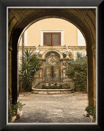 Courtyard Clock by Kenneth Gregg Pricing Limited Edition Print image