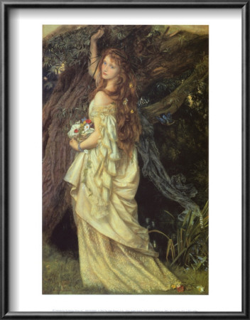 Ophelia And He Will Not Come Again, 1863-64 by Arthur Hughes Pricing Limited Edition Print image