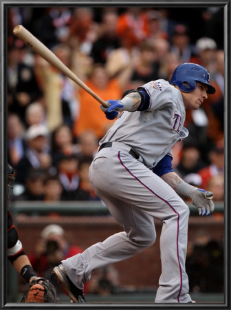 Texas Rangers V San Francisco Giants, Game 1: Josh Hamilton by Jed Jacobsohn Pricing Limited Edition Print image