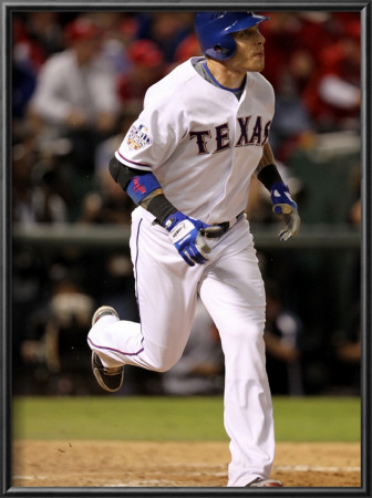 San Francisco Giants V Texas Rangers, Game 3: Josh Hamilton by Ronald Martinez Pricing Limited Edition Print image