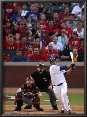 San Francisco Giants V Texas Rangers, Game 3: Nelson Cruz by Christian Petersen Pricing Limited Edition Print image