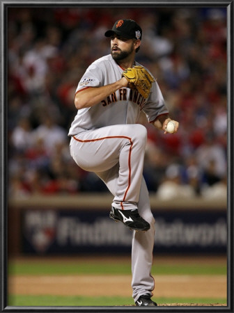 San Francisco Giants V Texas Rangers, Game 3: Jeremy Affeldt by Ronald Martinez Pricing Limited Edition Print image