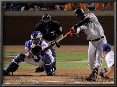 San Francisco Giants V Texas Rangers, Game 4: Edgar Renteria by Doug Pensinger Pricing Limited Edition Print image