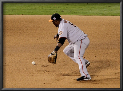 San Francisco Giants V Texas Rangers, Game 4: Juan Uribe by Stephen Dunn Pricing Limited Edition Print image