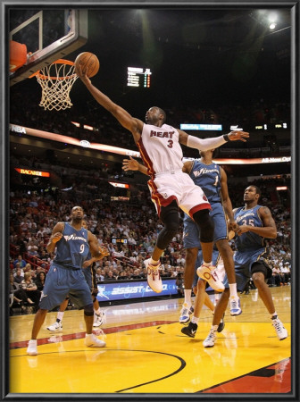 Washington Wizards V Miami Heat: Dwyane Wade by Mike Ehrmann Pricing Limited Edition Print image