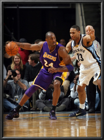 Los Angeles Lakers V Memphis Grizzlies: Kobe Bryant And Xavier Henry by Joe Murphy Pricing Limited Edition Print image