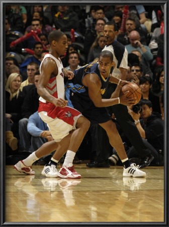 Denver Nuggets V Toronto Raptors: Aron Afflalo And Demar Derozan by Ron Turenne Pricing Limited Edition Print image