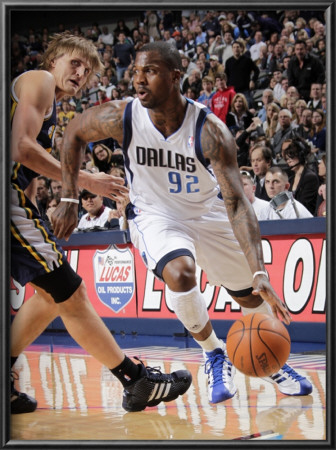 Utah Jazz V Dallas Mavericks: Deshawn Stevenson And Andrei Kirilenko by Glenn James Pricing Limited Edition Print image