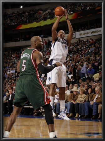 Milwaukee Bucks V Dallas Mavericks: Caron Butler And Corey Maggette by Danny Bollinger Pricing Limited Edition Print image