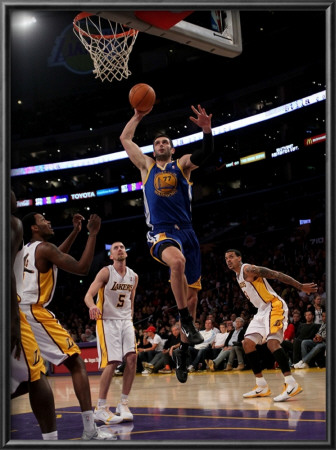 Golden State Warriors V Los Angeles Lakers: Vladimir Radmanovic by Stephen Dunn Pricing Limited Edition Print image