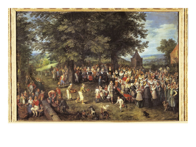 Wedding Banquet Presided By The Archdukes by Jan Bruegel The Elder Pricing Limited Edition Print image