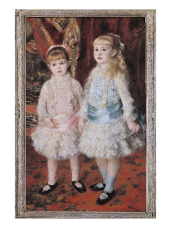 Pink And Blue Or, The Cahen D'anvers Girls by Pierre-Auguste Renoir Pricing Limited Edition Print image
