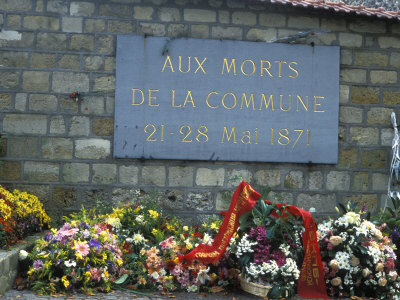 Commemorative Plaque To The Paris Commune, Pere Lachaise Cemetery by Stephen Sharnoff Pricing Limited Edition Print image