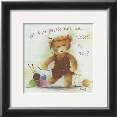 Je Suis Passionnee De Tricot Et Toi? by Joëlle Wolff Pricing Limited Edition Print image