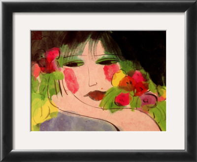 Girl's Face by Walasse Ting Pricing Limited Edition Print image