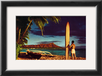 Outrigger And Diamond Head by Stewart Fern Pricing Limited Edition Print image