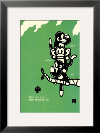 Three Wise Monkeys by Ryo Takagi Pricing Limited Edition Print image