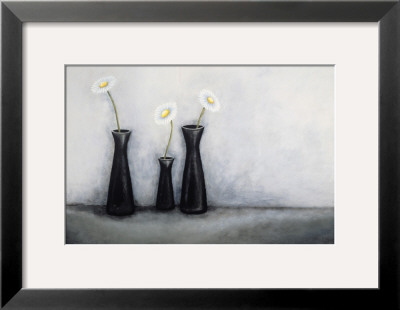 Three Black Vases by Lucy Bishop Pricing Limited Edition Print image