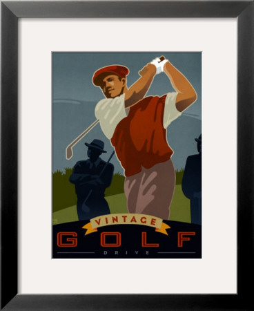 Vintage Golf, Drive by Si Huynh Pricing Limited Edition Print image
