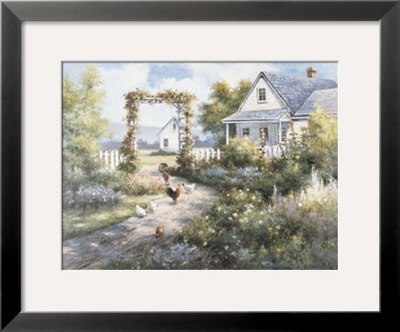 Country Home With Front Garden by T. C. Chiu Pricing Limited Edition Print image