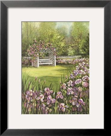 White Swing In Arbor by Peggy Thatch Sibley Pricing Limited Edition Print image