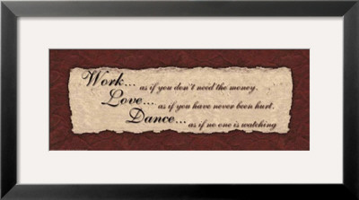 Work, Love, Dance by Smith-Haynes Pricing Limited Edition Print image
