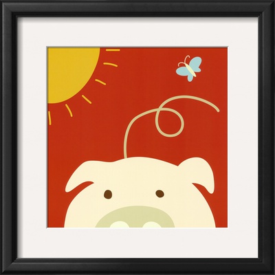 Peek-A-Boo Iv, Pig by Yuko Lau Pricing Limited Edition Print image