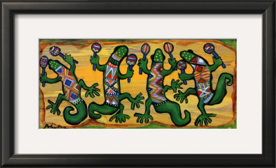 Gecko Maracas Band by Polivka Pricing Limited Edition Print image