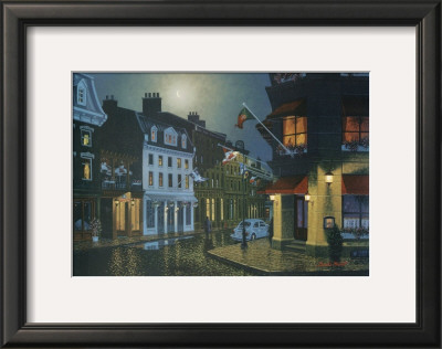 Night In Old Montreal by Denis Nolet Pricing Limited Edition Print image