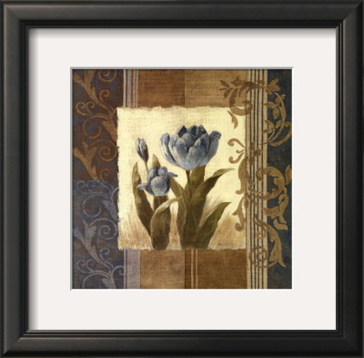 Blue Tulip Scroll by Viv Bowles Pricing Limited Edition Print image
