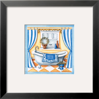 Blue Bathroom, Tub by Kathy Middlebrook Pricing Limited Edition Print image