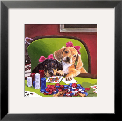 Poker Pups Iii by Jenny Newland Pricing Limited Edition Print image