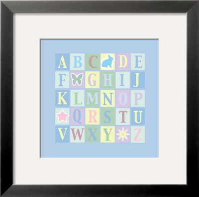 Alphabet On Blue by Marilu Windvand Pricing Limited Edition Print image