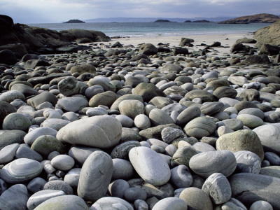 Stony Beach On Knoydart Peninsula, Western Scotland by Pete Cairns Pricing Limited Edition Print image