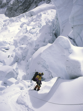 Decent From Ice Fall, Everest by Michael Brown Pricing Limited Edition Print image