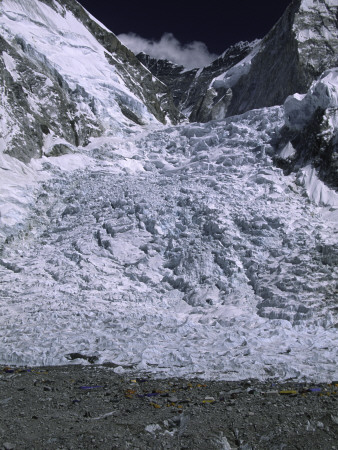 Khumbu Ice Fall From Southside Of Everest, Nepal by Michael Brown Pricing Limited Edition Print image