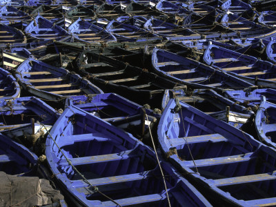 Blue Boats, Morocco by Michael Brown Pricing Limited Edition Print image