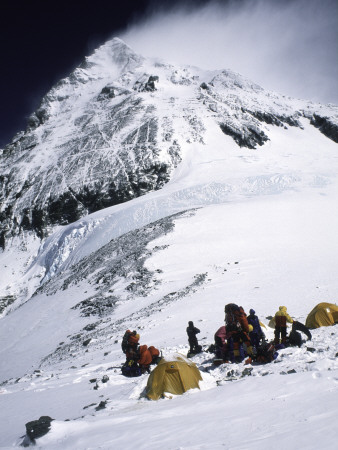 Tents On Southside Of Everest, Nepal by Michael Brown Pricing Limited Edition Print image
