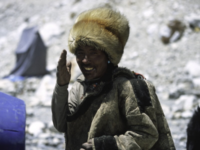 Sherpa At Everest Base Camp, Tibet by Michael Brown Pricing Limited Edition Print image