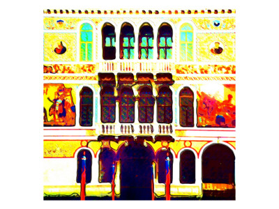 Building Portico, Venice by Tosh Pricing Limited Edition Print image