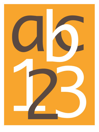 Orange Abc And 123 by Avalisa Pricing Limited Edition Print image